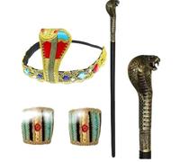 Cerchietto per capelli dorato egiziano a forma di serpente, per cosplay, regina d'Egitto, per cosplay, faraone