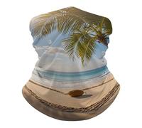 Cerchietto per Capelli Heart Shape Romantic Beach Elastico Decorazione facciale Multiuso Sciarpa a Tubo per Escursionismo Pesca 26X30cm