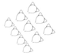 Cerchietto per capelli in ferro con orecchie flessibili, per pelli sensibili e feste a tema per bambini, 10 pezzi