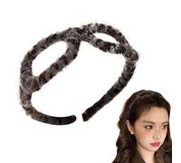 Cerchietto per capelli in peluche, a forma di occhiali, alla moda, con stampa leopardata, per donne e ragazze, accessori per capelli