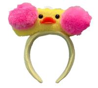 Cerchietto per capelli in peluche con animali 3D, divertente fascia per capelli per feste, copricapo da donna per lavare il viso