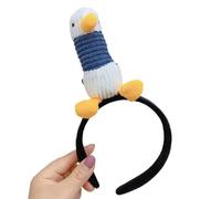 Cerchietto per capelli in peluche con animali 3D, divertente fascia per capelli per feste, copricapo da donna per lavare il viso