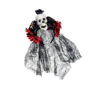 Cerchietto per capelli in pizzo con rose in resina, motivo ragnatela gotica, per Halloween, feste punk e cosplay, confortevole fascia per capelli gotica per una lunga durata