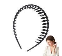 Cerchietto per capelli in resina, con denti, accessorio per capelli, sottile, antiscivolo, alla moda, per lo sport, la casa, i viaggi