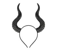 Cerchietto per capelli in stile gotico per Halloween, corno di bue, Malefica, cosplay, travestimento con animali, cerchietto per capelli, copricapo per travestimento, carnevale, coppia, giochi di