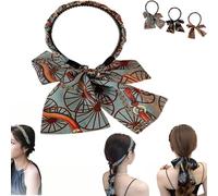 Cerchietto per capelli in tessuto satinato, stile retrò, con nodo incrociato in raso, fascia per capelli antiscivolo, da donna, alla moda, regolabile, aggiunge un temperamento squisito ed elegante