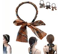 Cerchietto per capelli in tessuto satinato, stile retrò, con nodo incrociato in raso, fascia per capelli antiscivolo, da donna, alla moda, regolabile, aggiunge un temperamento squisito ed elegante