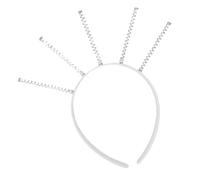 Cerchietto per capelli in tinta unita con molla, per concorsi di fine anno, copricapo da sposa, copricapo casual per donne, uomini, ragazze, studentesse, fermagli per capelli creativi