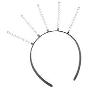Cerchietto per capelli in tinta unita con molla, per concorsi di fine anno, copricapo da sposa, copricapo casual per donne, uomini, ragazze, studentesse, fermagli per capelli creativi