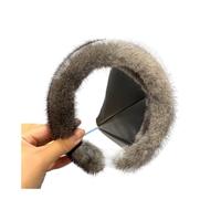 Cerchietto per capelli invernale da donna, alla moda, idea regalo (grigio scuro)