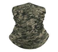 Cerchietto per Capelli Military Woods Camouflage Protezione UV Decorazione facciale Antivento Sciarpa al Collo per Sports Motocicletta 26X30cm