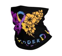 Cerchietto per Capelli Nastro di Sensibilizzazione sul Cancro alla Vescica, Fiore, Farfalla, Bianco Senza Cuciture Bandana Poliestere Fascia per Capelli per Ciclismo Yoga Campeggio