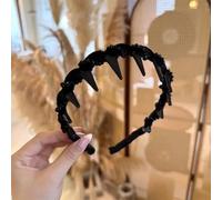 Cerchietto per capelli nero: bellissimo copricapo per sposa, accessori alla moda, per feste di nozze, trecce