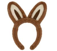 Cerchietto per capelli portatile leggero con orecchie da diavolo per bambini, in morbido peluche, facile da trasportare, per feste in costume, divertente ornamento per capelli per lavare il viso