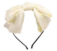 Cerchietto per capelli punk oversize vintage per concerti rock archi fiocco scuro copricapo unisex indossare fascia elastica