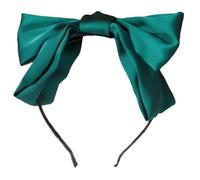 Cerchietto per capelli punk oversize vintage per concerti rock archi fiocco scuro copricapo unisex usura