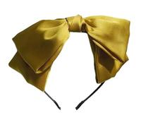 Cerchietto per capelli punk oversize vintage per concerti rock archi fiocco scuro copricapo unisex usura
