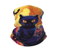 Cerchietto per Capelli Spooky Halloween Cat Black Ghosts 7 Unisex Sciarpa A Tubo Antivento Protezione del Viso per Bambini Pesca attività