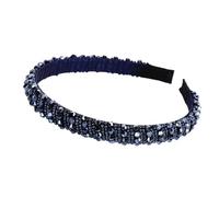 Cerchietto per Capelli Strass, Cerchietto Gioiello Donna con Perle Effetto Cristallo, Fascia per Capelli Cristallo, Cerchietto Moda Capelli Decorazione per Donne e Ragazze