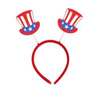 Cerchietto per capelli Tema del 4 luglio Julycostume Cerchietto per capelli accattivante Cuore e americano per i venditori ambulanti Parate del Giorno ' Indipendenza Accessori patriottici Sfusi