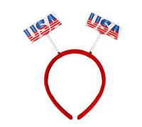 Cerchietto per capelli Tema del 4 luglio Julycostume Cerchietto per capelli accattivante Cuore e americano per i venditori ambulanti Parate del Giorno ' Indipendenza Accessori patriottici Sfusi