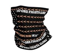 Cerchietto per Capelli Uterine Cancer Awareness No One Fights Alone Antipolvere Headwrap Sportiva Decorazione Facciale per Campeggio Yoga Escursionismo