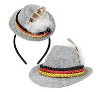 Cerchietto per Oktoberfest, accessorio per feste della birra, 19 x 13 x 15 cm, accessorio decorativo in feltro retrò per adulti, per Halloween, feste a tema, eventi in costume, celebrazioni