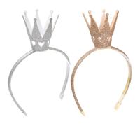 Cerchietto per Ragazzo Ragazza Corona Tridimensionale 2 Pezzi | Fasce Non Tessuto e Abs, Comode da Indossare, per Festa di Compleanno e Costumi