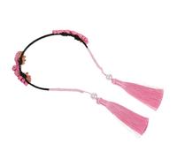 Cerchietto per Stile Etnico per Feste, Rosa in Stoffa | Accessorio per Autoritratto e Compleanni, Decorazione Adorabile, Leggero e Bello