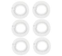 Cerchietto Pettine Elastico per Chioma 6 Pezzi, Plastica | Profilo Ultrasottile, Forma Circolare Adattabile, Tenuta Tutto Giorno, Riduce la Rottura dei Chioma