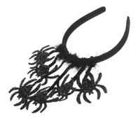 Cerchietto Ragno Nero in Piume e Tessuto, Frontino per Cosplay Adulti | Leggero e Portatile, Accessorio per Feste a Tema e Travestimenti, Aiuta a Completare il Costume