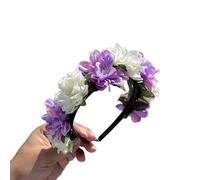 Cerchietto realistico a forma di fiore per primavera, campeggio, fotografia, temperamento, festa di nozze, copricapo per sposa