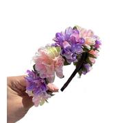 Cerchietto realistico a forma di fiore per primavera, campeggio, fotografia, temperamento, festa di nozze, copricapo per sposa