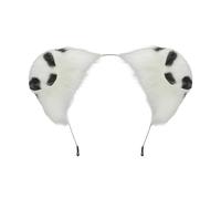 Cerchietto regolabile con orecchie per cani, accessorio per capelli, accessorio per capelli, ornamento alla moda, morbido, per cosplay, feste, uso quotidiano