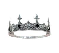 Cerchietto regolabile da uomo con eleganti pietre preziose per balli in maschera e occasioni a tema, servizi fotografici, corone per feste di compleanno, Misura unica, come descritto, come descritto