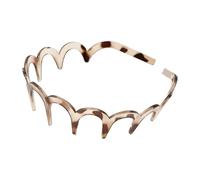 Cerchietto reversibile a zig zag con denti da donna, largo, antiscivolo, spesso, alla moda, fascia per capelli ad alto cranio per ragazze, elegante fascia per capelli per lavare il viso e il trucco