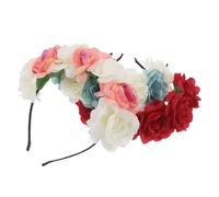 Cerchietto Sposa Fiori, Accessorio Matrimonio, 3 Pezzi | Metallo e Stoffa, Design Regolabile, Adatto a Cerimonie e Prom, Stile Boho Romantico Colore Casuale