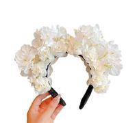 Cerchietto tradizionale cinese con fiori per capelli, cultura cinese, copricapo in tessuto, elegante accessorio per capelli per ragazza