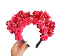 Cerchietto tradizionale cinese con fiori per capelli, cultura cinese, copricapo in tessuto, elegante accessorio per capelli per ragazza