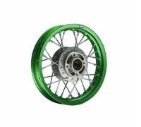 Cerchio Alluminio Anodizzato 10 Pollici Frontale Verde 12mm Pit Bike Dirt Cross