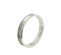 CERCHIO ALLUMINIO MOTO D'EPOCA CLASSICA BORDO H WM3 2,15 x 18 FORI 40 NUOVO