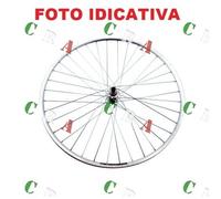 CERCHIO BICI POSTERIORE A FILETTO CITY 28'' 7/8 VE LUCIDO PERNO