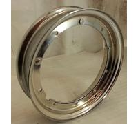 cerchio cromato 3.00-10/3.50-10 SI MONTA SIA ANTERIORE E POSTERIORE COMPATIBILE CON VESPA SPECIAL 50cc - PK 50/125cc - VESPA ET3 PRIMAVERA 125cc - PX 125/150/180/200cc COMPATIBILE CON LML star 12