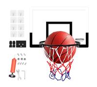 Cerchio da basket-Ball per, cerchio da basket interno per - cerchio da basket con palla e pompa - nessun giocattolo sportivo di perforazione con cerchio e palla di scappata pieghevoli per