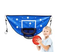 Cerchio da basket per trampolino - rete da palla da palla in PVC per bambini in carena, cerchio da basket per bambini, a regolabile in esterna | Gioco di esercizi di sport nel cortile