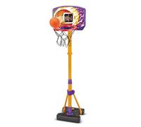 VTech - Super cestino da basket interattivo, gioco basket per bambini elettronico ed evolutivo, cestino da basket interno, altezza regolabile 110-140 cm, regalo per bambini dai 3 anni - contenuto in