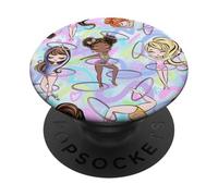 Cerchio da ginnastica per ragazze con barrette a cerchio PopSockets PopGrip Adesivo