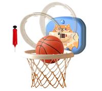 Cerchio Da Pallacanestro Interno per - Mini Stand Da Pallacanestro A Parete con Dashboard Elettronico, Installazione Senza Punch per La Casa Giocattolo Sportivo Interattivo Palla Per T