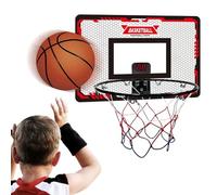 Cerchio da pallacanestro su porta - 45 cm elettronico set da gioco da cruscotto, lunga durata, mini cerchio alimentato a batteria, giocattolo sportivo al coperto | divertente gioco di basket