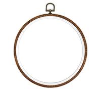 Cerchio da ricamo a mano per punto croce, telaio in bambù, per fai da te, 21,8 cm